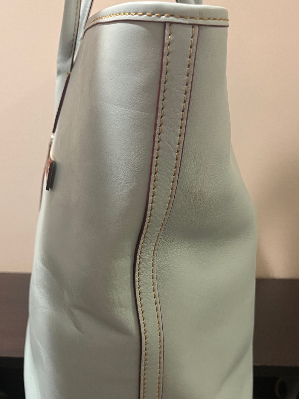 Dooney & Bourke Large Tote Pale Blue Florentine NWT - Picture 5 of 8